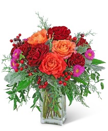 Pineberry Winter Spirit Flower Arrangement
