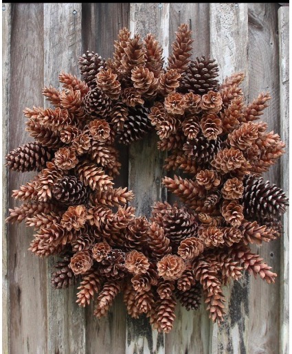 Pinecone  wreath  