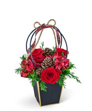 Flower Arrangement “Festive Winter Harmony” – My Peonika Flower Shop