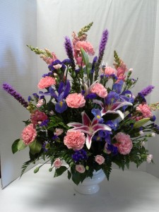 Pink and Blue Urn 