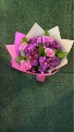 Pink Amethyst Bouquet Hand-Tied Wrapped Bouquet