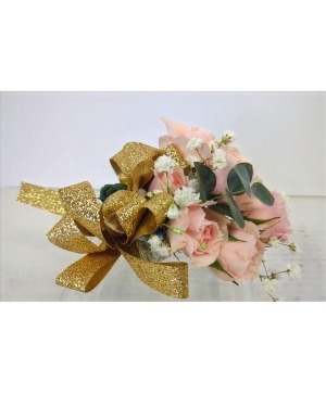 Pink and golden corsage 