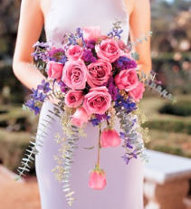 Pink and Lavender Rose  Bridal Bouquet