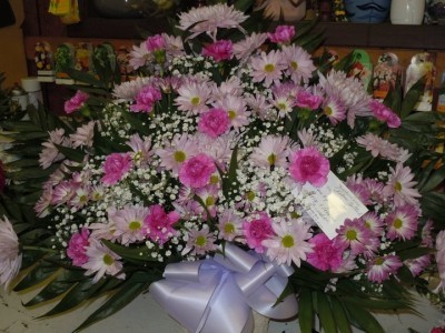 Pink and Purple Mix (TB 19) Funeral Basket