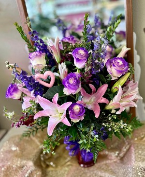 Pink and Purple Romance Valentines Day