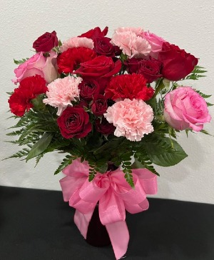 Pink and Red Arrangement 