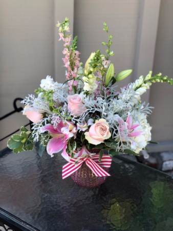 Cotton Candy Variety of pink and white flowers
