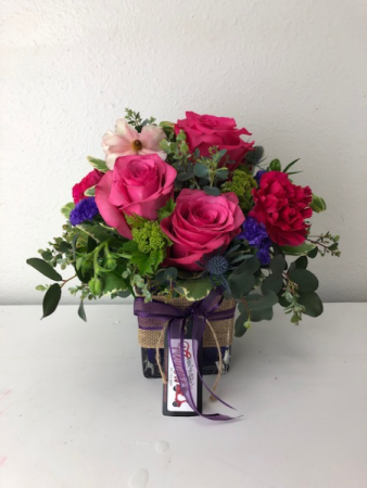 Magnificent Magenta Vase Arrangement