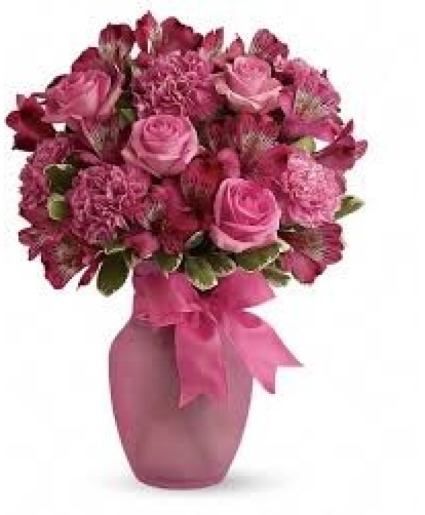 Pink blush Vase arrangement