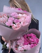 Pink King Protea Bouquet  Pink