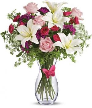 Pink Butterfly Bouquet in Los Angeles, CA | MY BELLA FLOWER Pink Butterfly Bouquet in Los Angeles, CA | MY BELLA FLOWER