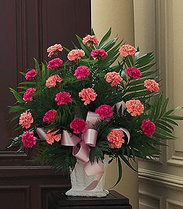 Pink Carnations in a Traditional Style 