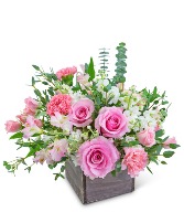 Pink Cashmere Flower Arrangement