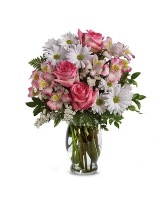 Pink Chiffon  Flower arrangement 
