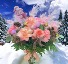 Pink Christmas Flower Arrangment 