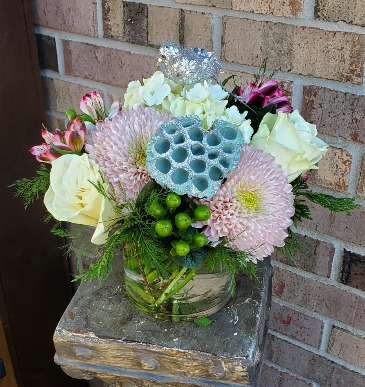 Simple Winter Vase  in Dothan, AL | Flowers of Hope