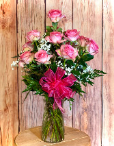 Pink Classic Dozen  Arrangement