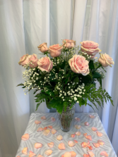 Pink Classic Roses Valentines Day 