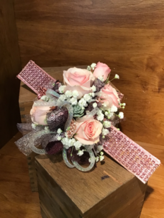 Pink corsage