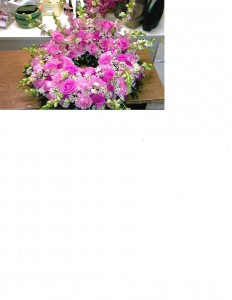 Pink Cramation Urn Wreath Urn Wreath