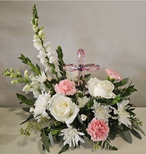 Pink Crystal Cross Bouquet 