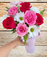 Pink Cup of flowers 
