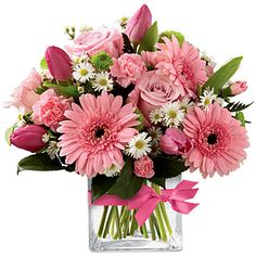 Pink Cuteness Arrangement in cube