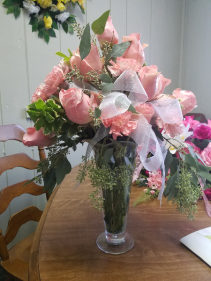 pink delight vase