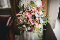 Wedding Flowers From I Want Your Local Kansas City Mo Pink Eternity Bride Bouquet Wedding