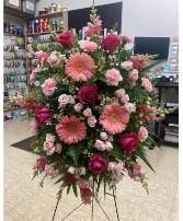 Pink Floral Standing Spray Standing Spray