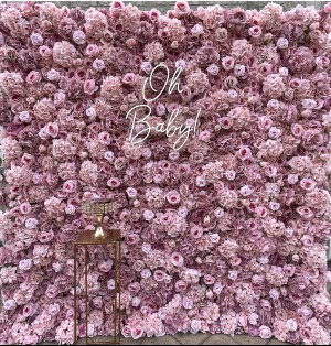 Pink Flower Wall Rental  
