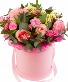 Pink Hat Box Arrangement