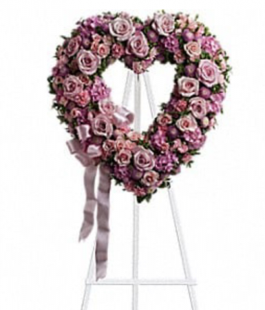 Pink heart wreath  Wreath 