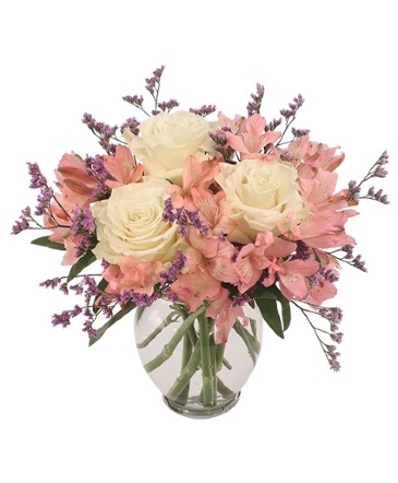 Pink Lace Arrangement in Oakville, CT | Roma Florist Free Delivery Order online