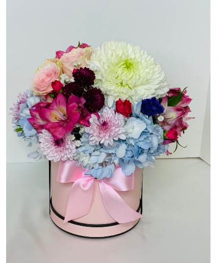 Pink Lady Hat Box Designers Choice Fresh Floral Hat Box