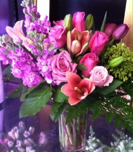Pink & Lavender Bouquet Vase