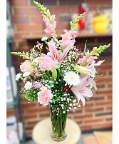 Past Work: Pink Lily Arrangement 