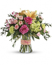 Pink Meadow Vase