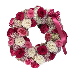 Pink Memories Wreath A Davis Floral Design
