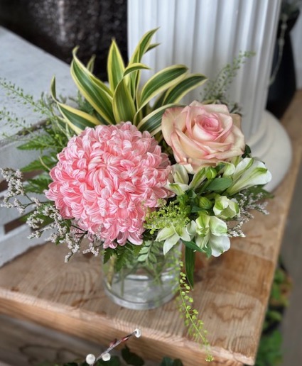 Pink Mini 15 cm X 15cm Mini arrangement
