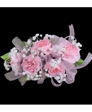 Pink Mini Carnation Wrist Corsage FHF-CP59 ***Pick up only****