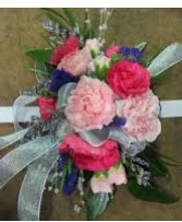 Pink Mini Carnations Prom Corsage