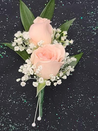 Pink Mini Rose Boutonniere  FHF-703 ****Pick Up Only****
