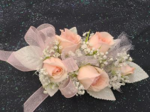 Pink Mini Rose Wrist Corsage FHF-203 ****Pick Up Only***