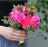 Pink Mixed Flower Nosegay 