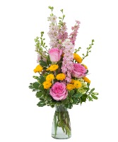 Pink N More Vase Arrangement