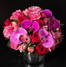 pink orchid  CENTERPIECE