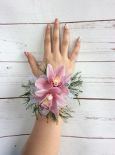 Pink Orchid Wrist Corsage