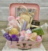 Pink Pampered suitcase 