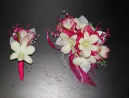 Pink Passion Corsage & Bout Price Displayed